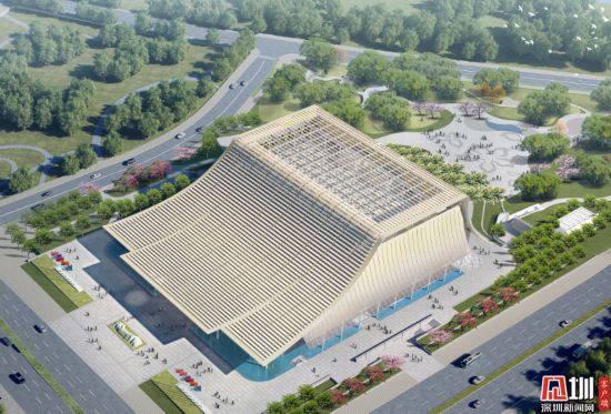 前海国际会议中心项目37天幕墙屋面完工